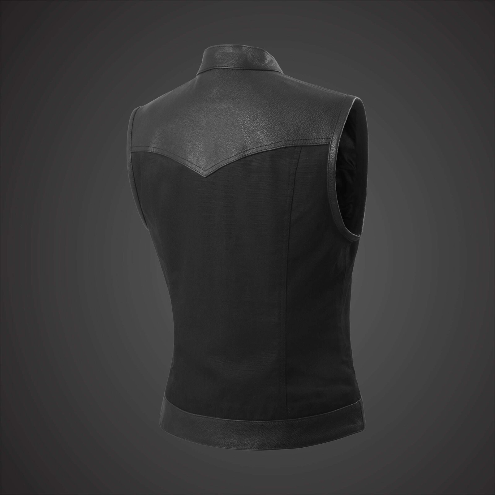 CORA MOTORCYCLE LEATHER VEST FOR WOMEN - Image 4