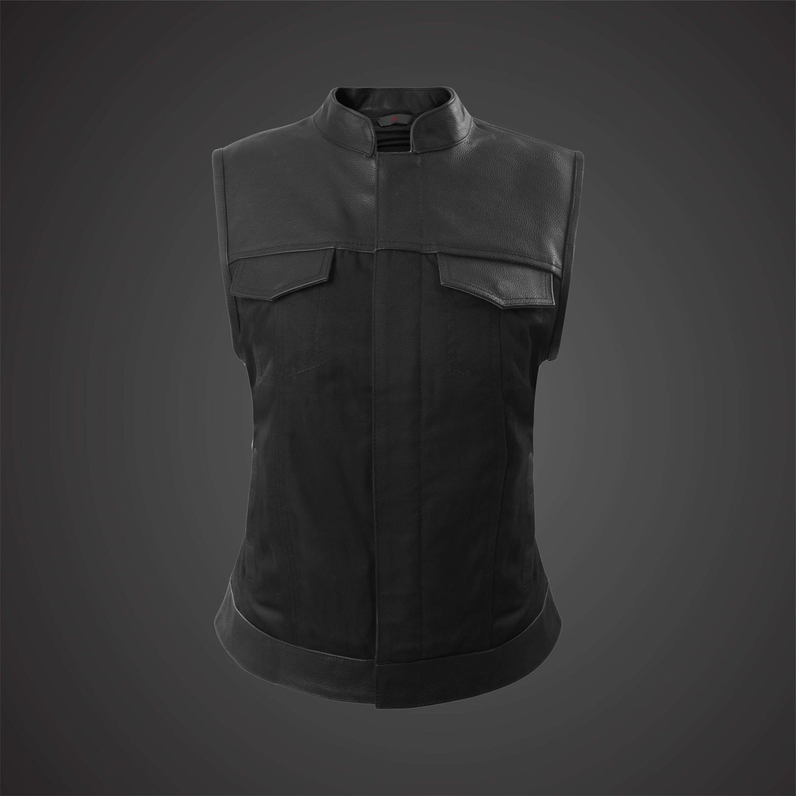 CORA MOTORCYCLE LEATHER VEST FOR WOMEN