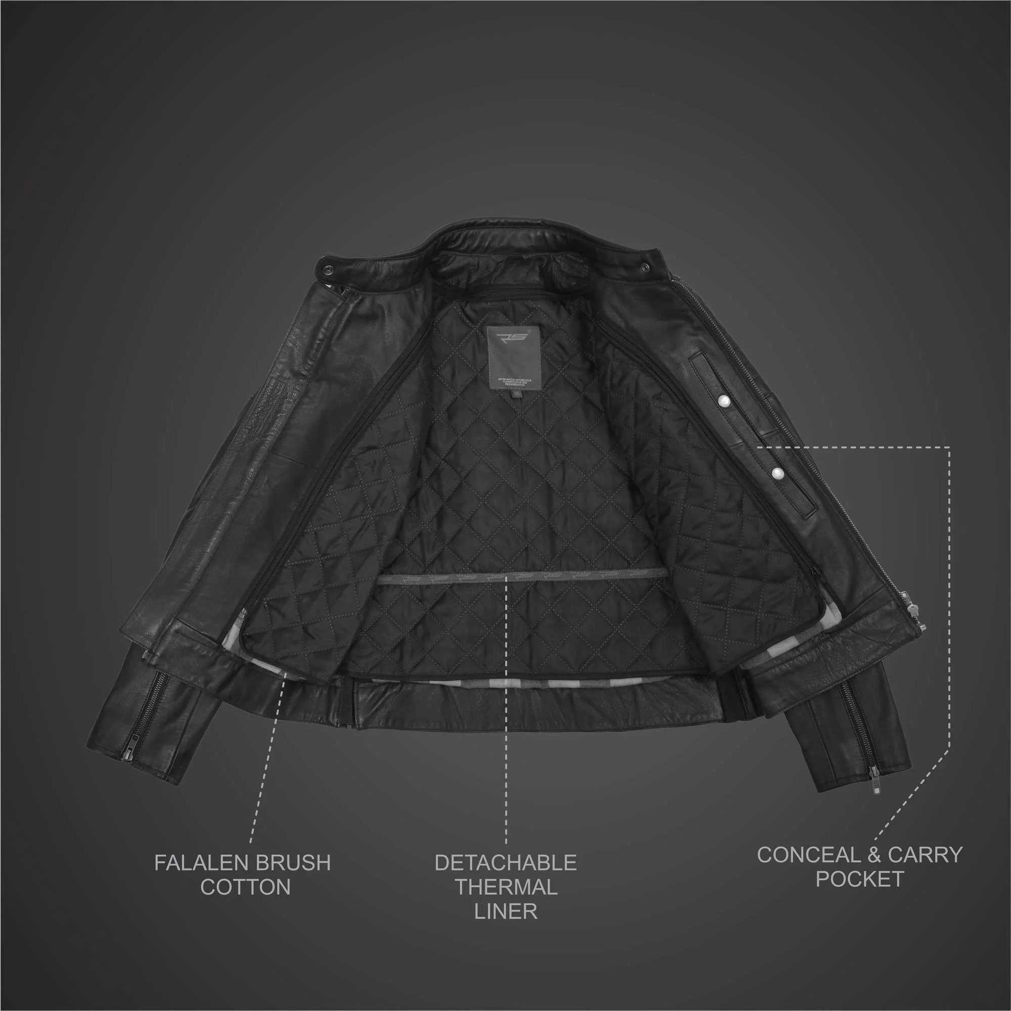 ALICE MOTORCYCLE LEATHER JACKET FOR WOMEN - Image 3