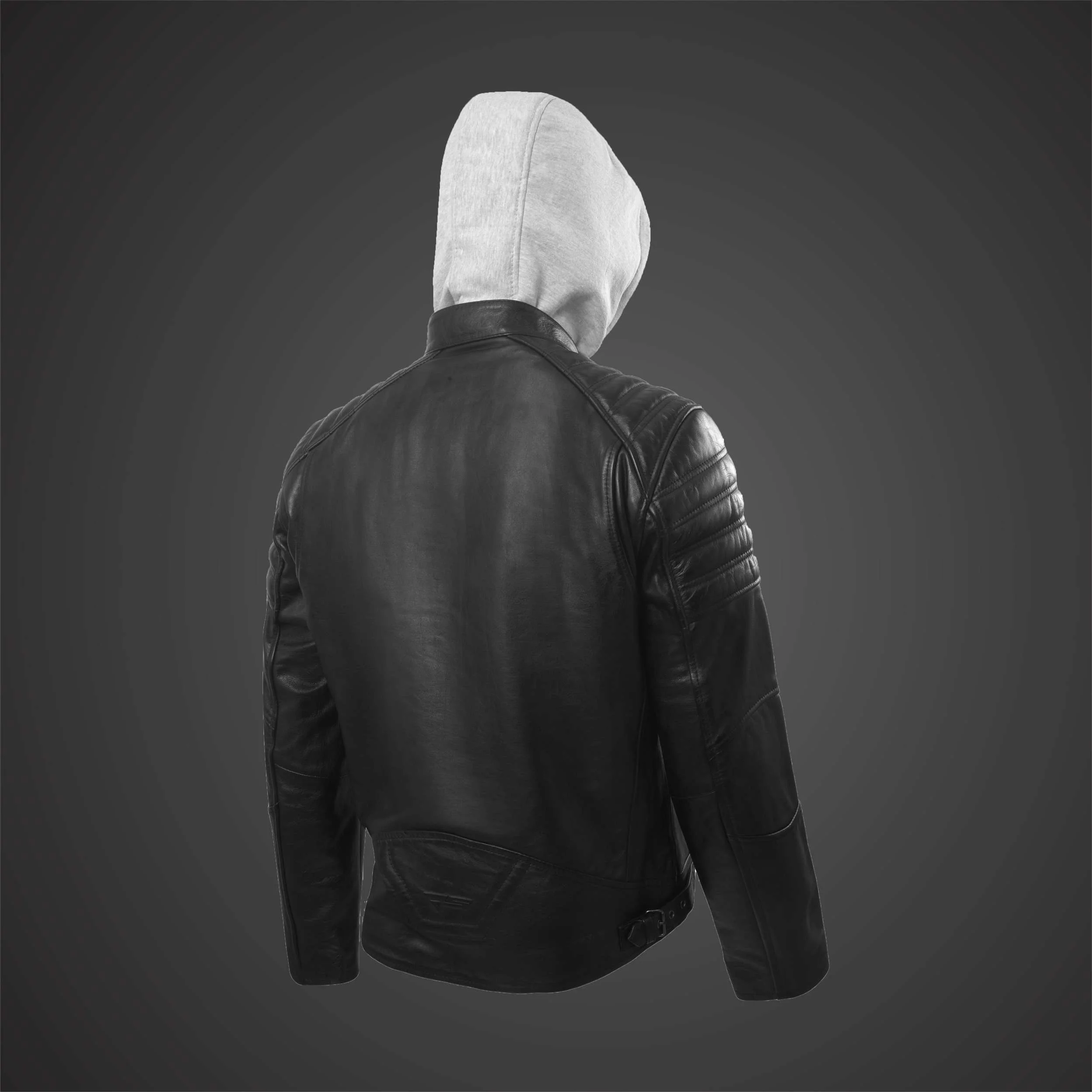 WADE MOTORCYCLE LEATHER JACKET FOR MEN - Image 5