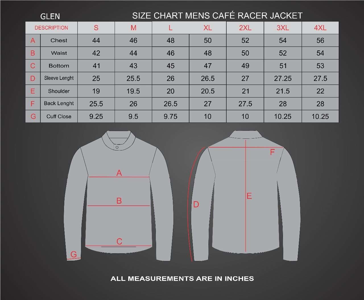 GLEN MOTORCYCLE LEATHER JACKET FOR MEN - Image 5