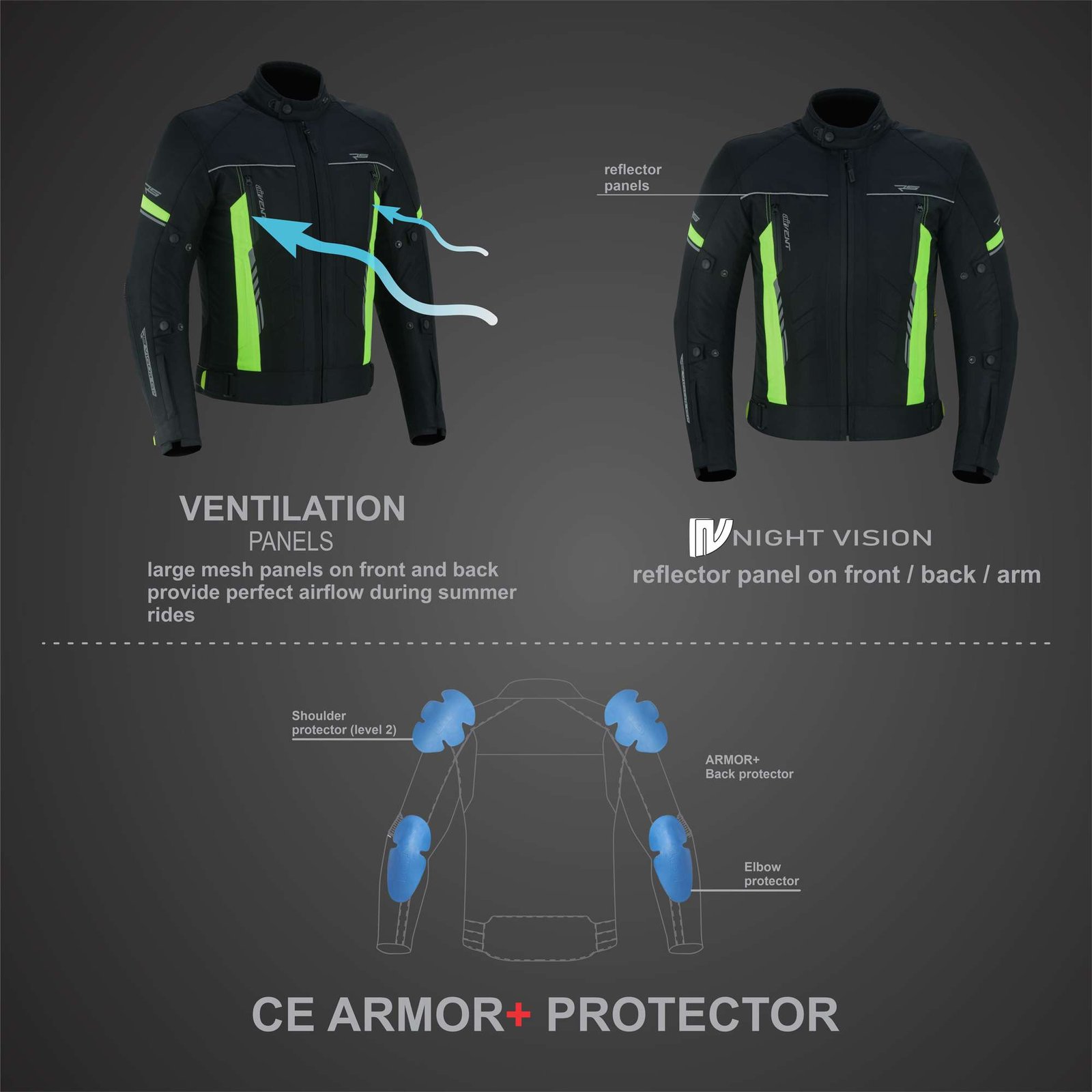 VIGOR GP MOTORCYCLE TEXTILE JACKET FOR MEN - Image 10