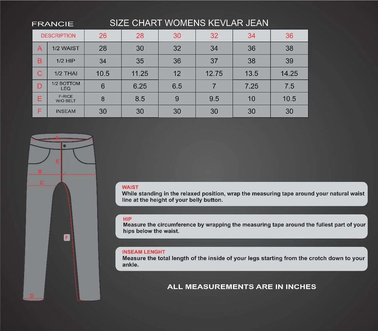 FRANCIE MOTORCYCLE KEVLAR DENIM JEANS FOR WOMEN - Image 7