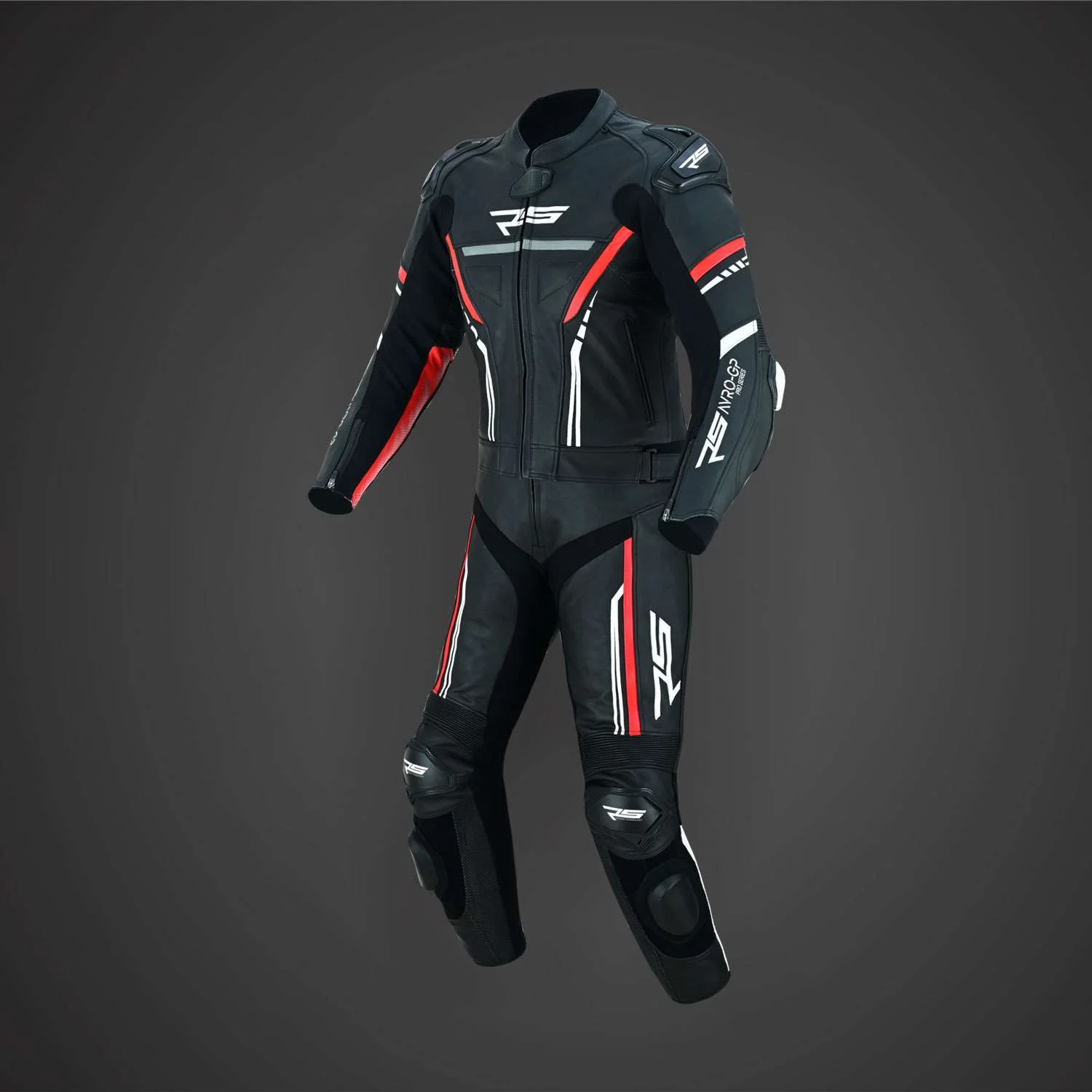 AVRO-GP MOTORCYCLE LEATHER 2 PIECE SUIT FOR MEN