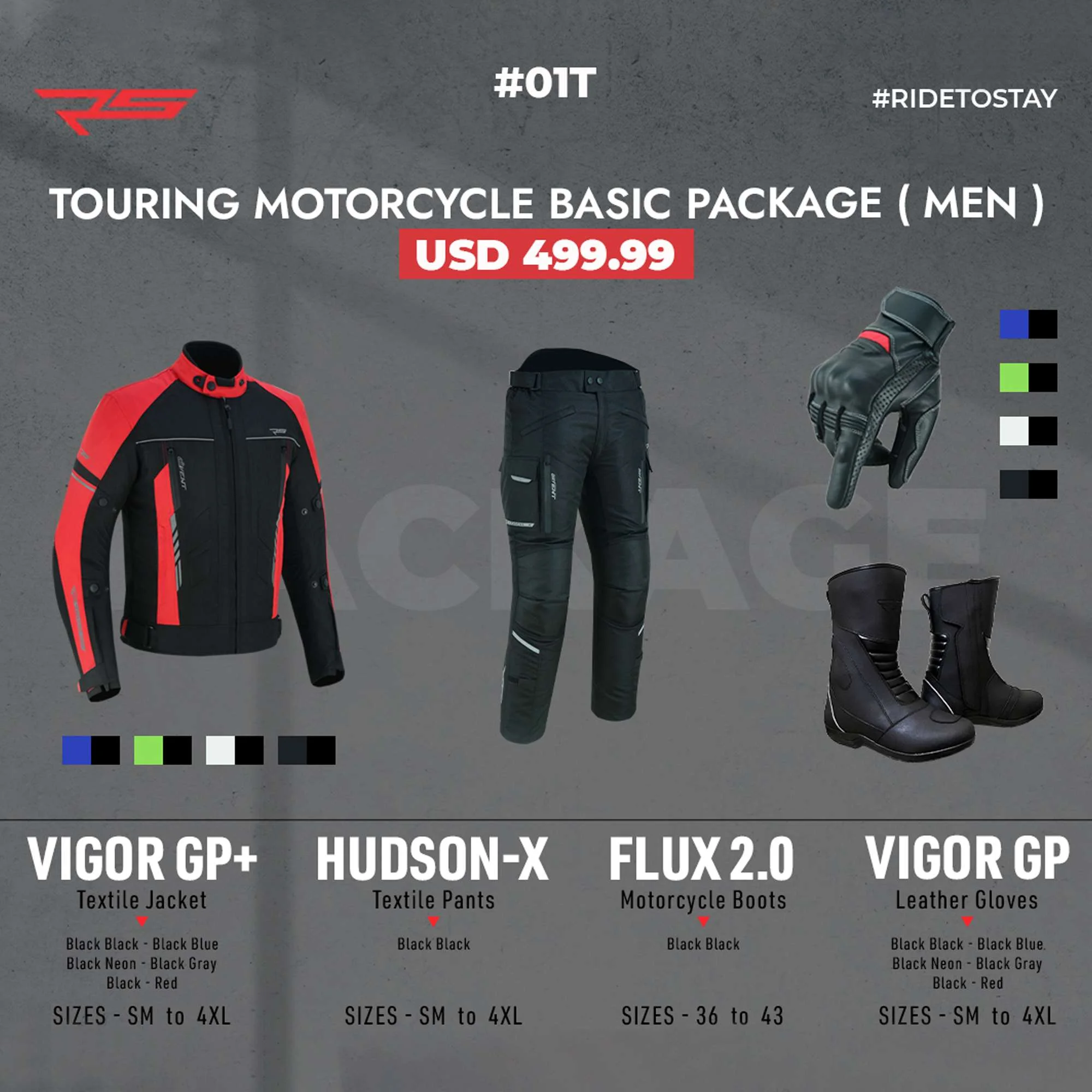 TOURING MOTORCYCLE BASIC PACKAGE (MEN)