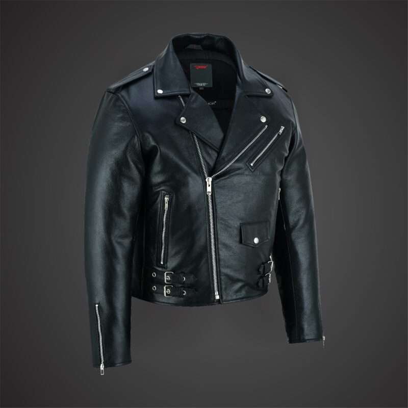 Men Motorcycle Leather Jacket