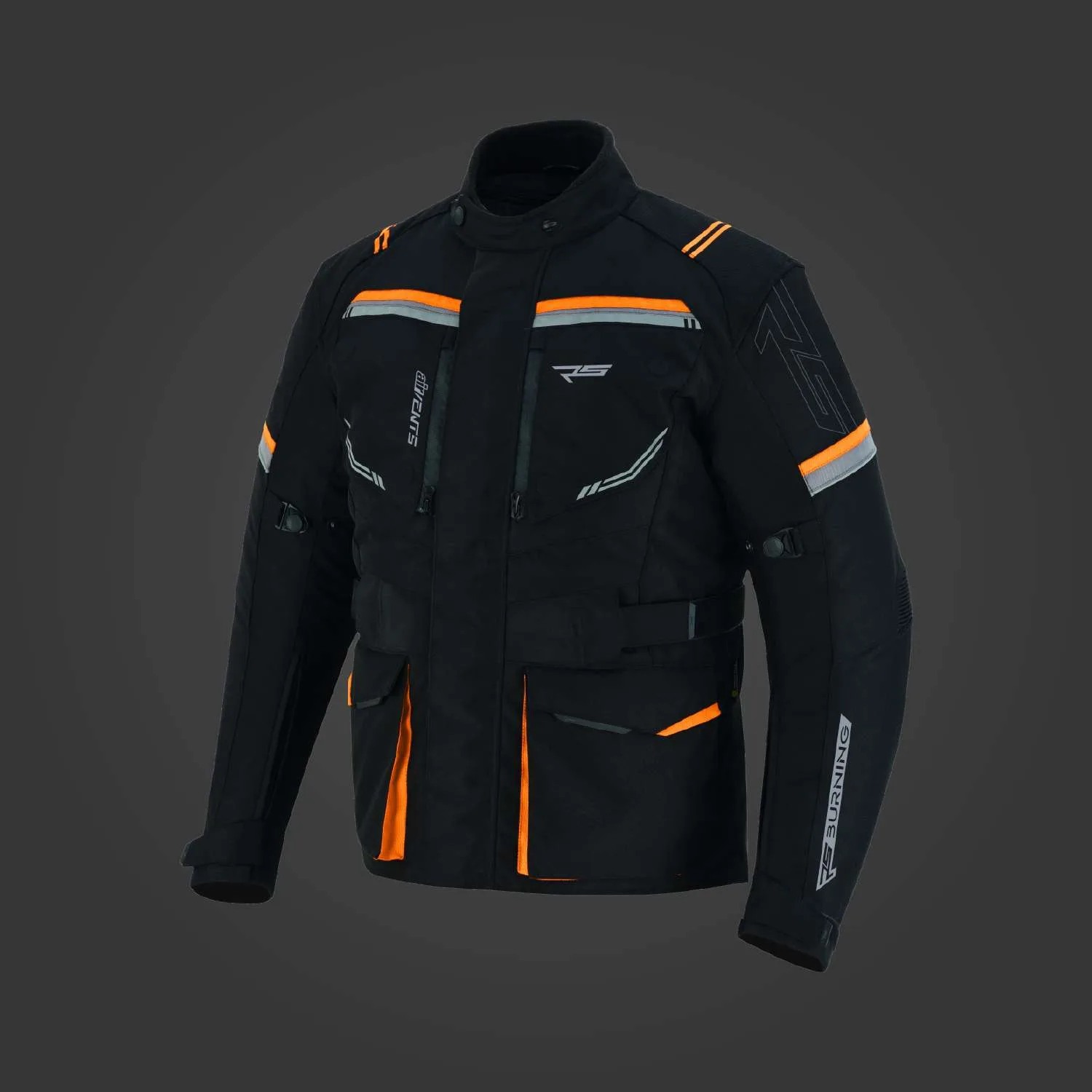 BURNING MOTORCYCLE TEXTILE LONG JACKET FOR MEN - Image 3