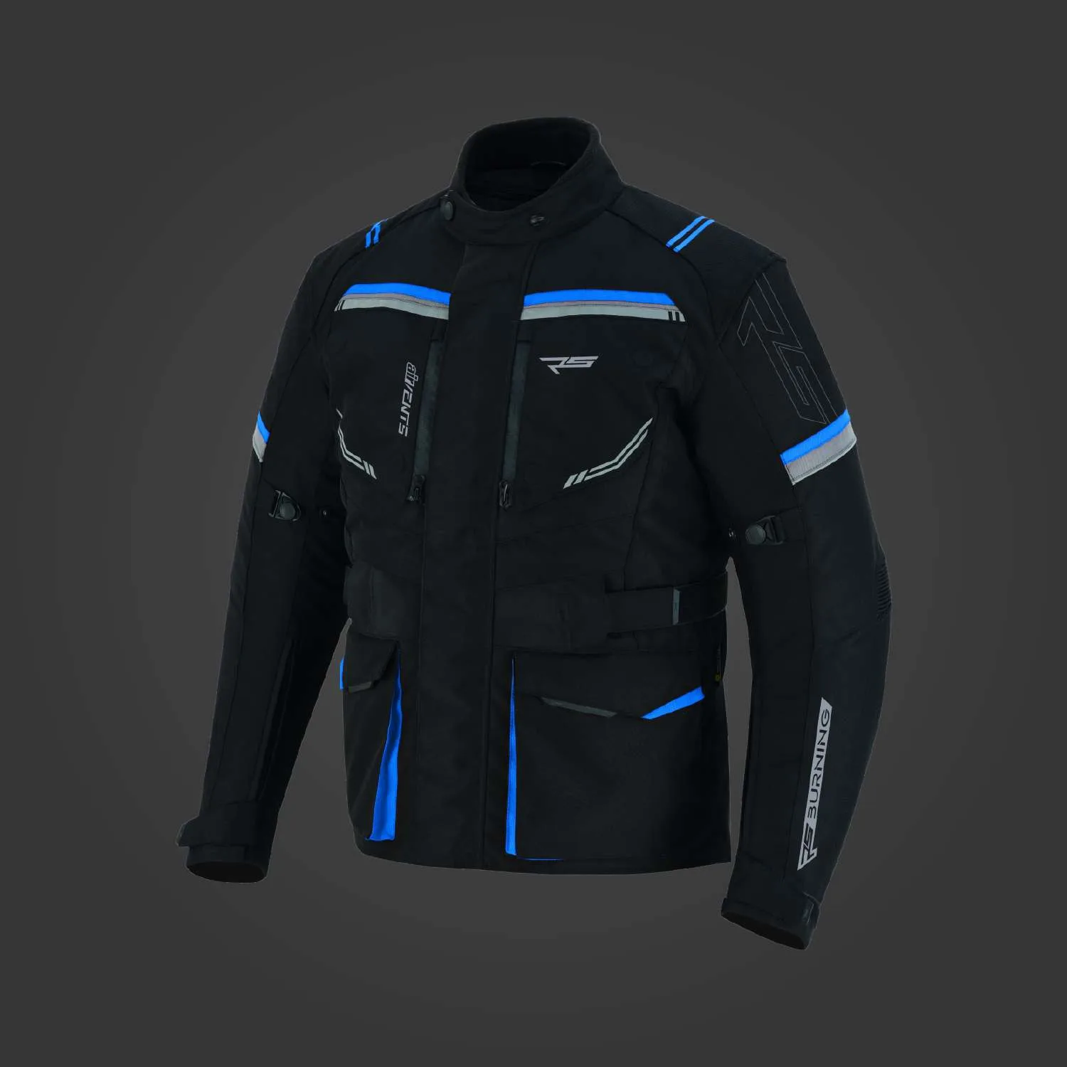 BURNING MOTORCYCLE TEXTILE LONG JACKET FOR MEN - Image 4