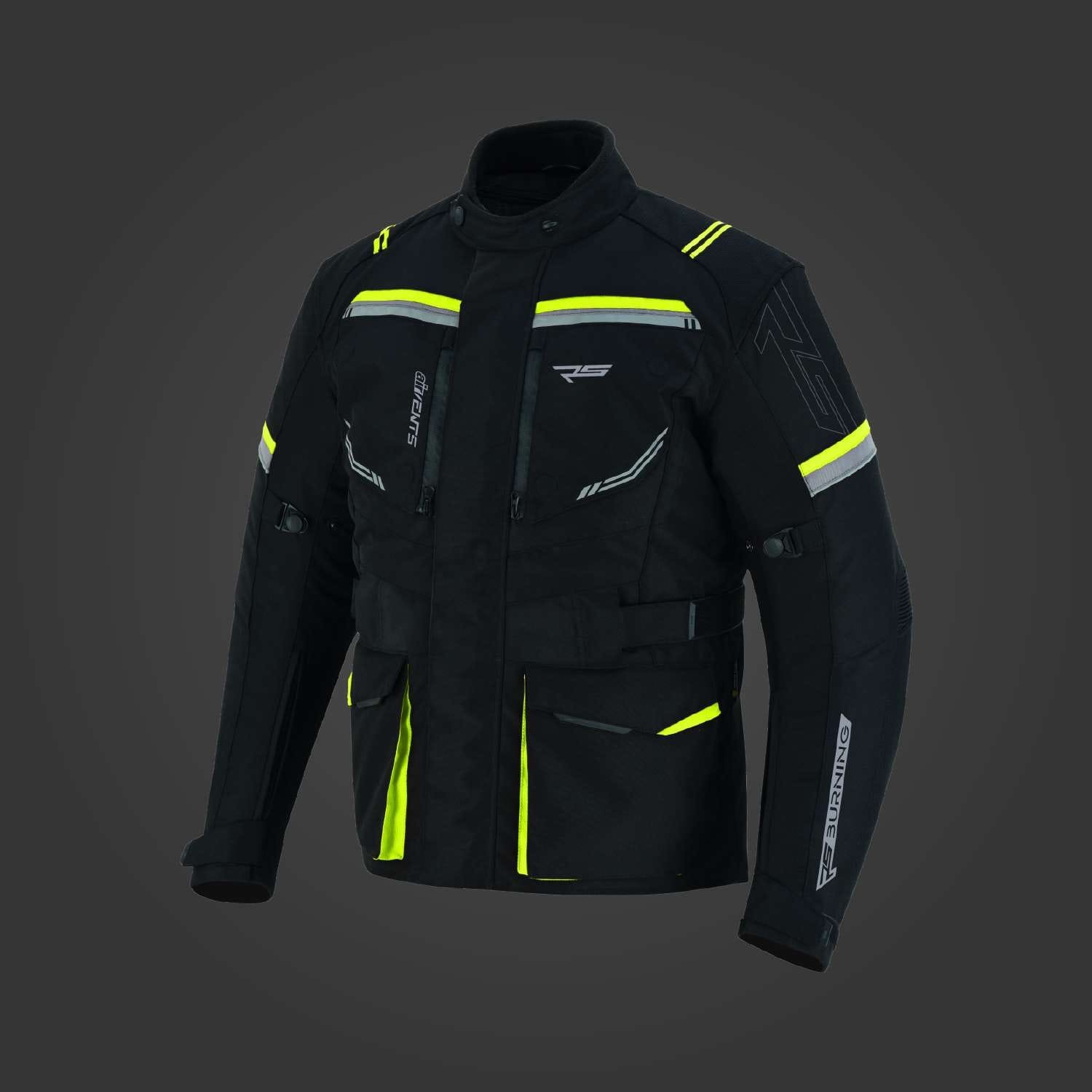 BURNING MOTORCYCLE TEXTILE LONG JACKET FOR MEN - Image 5