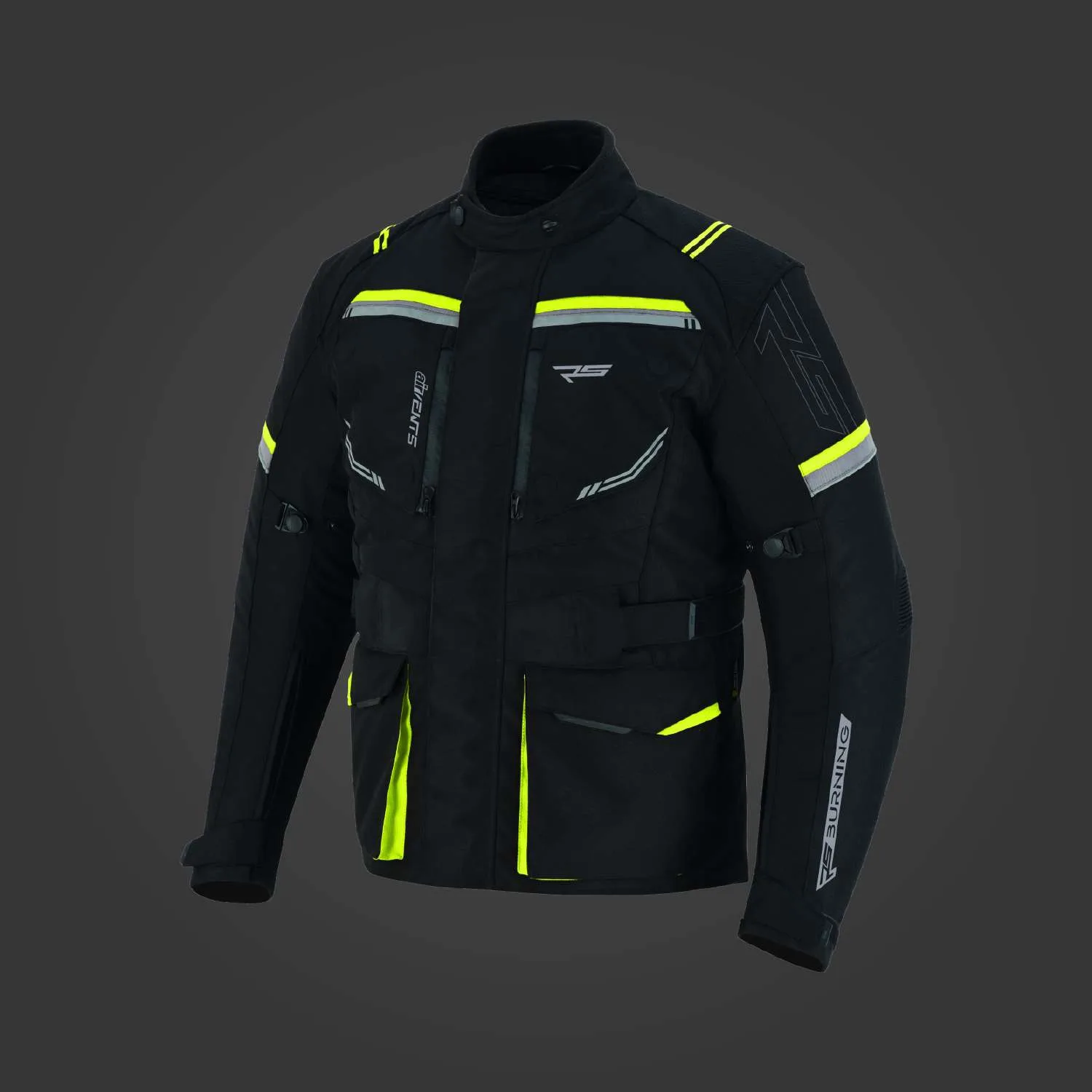 BURNING MOTORCYCLE TEXTILE LONG JACKET FOR MEN - Image 5